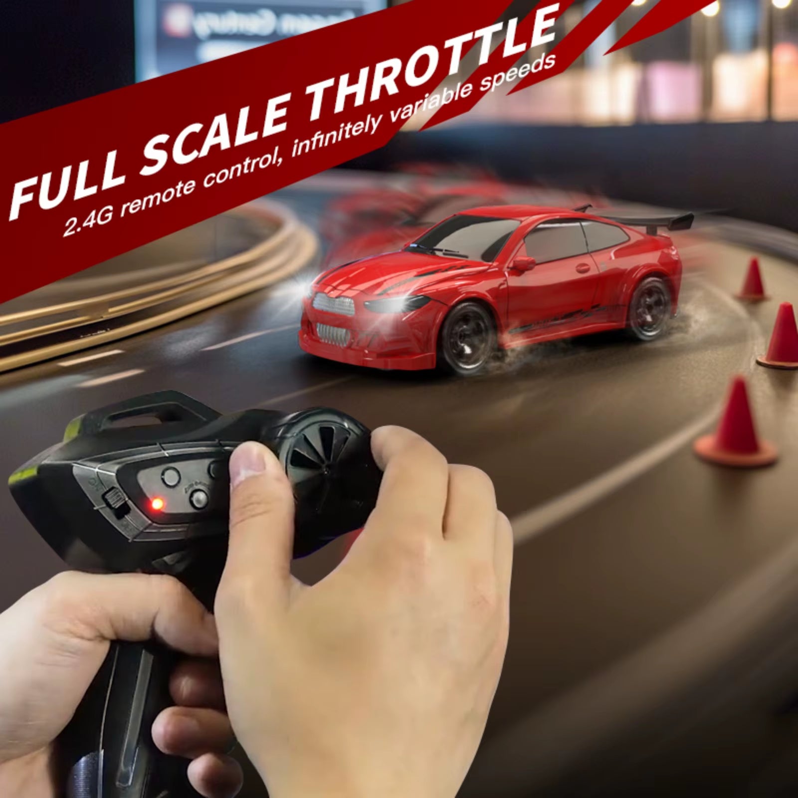 KF20 1:64 RC Drift Car 2.4G High-Speed Racing Car Four-Wheel Mini Desktop Remote Control Car Electric Toy Electric Toy Kids